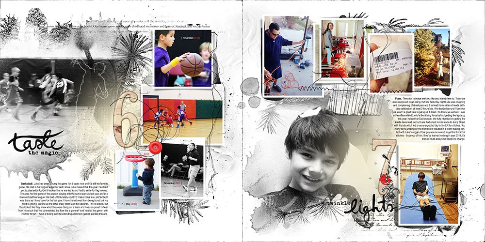 Efficient digital scrapbook photo book workflow 2014