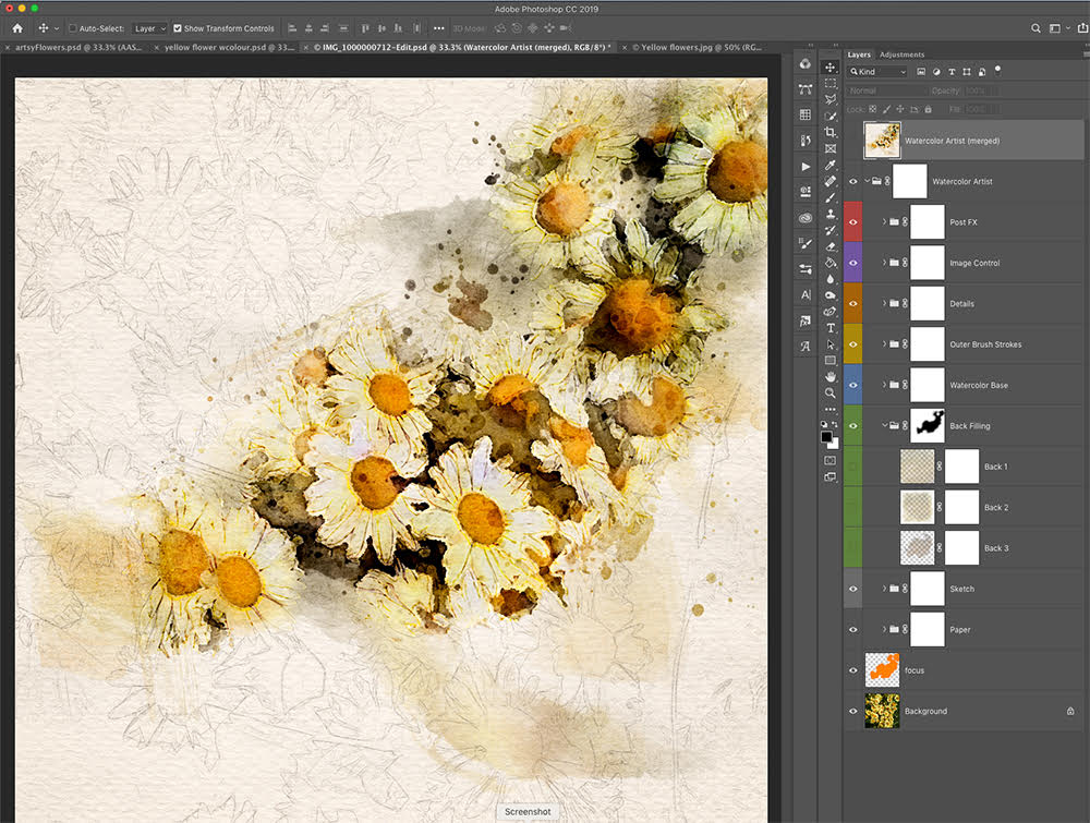 Adobe Create Action WaterColor Effect Adobe Create Action WaterColor Effect