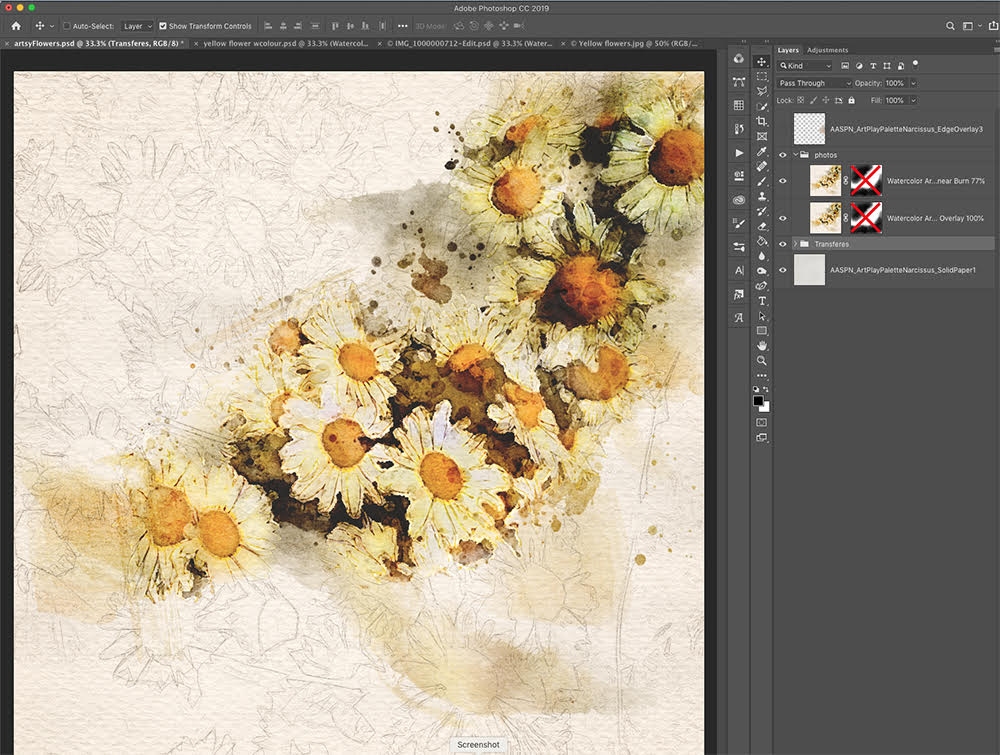 Adobe Create Action WaterColor Effect Adobe Create Action WaterColor Effect