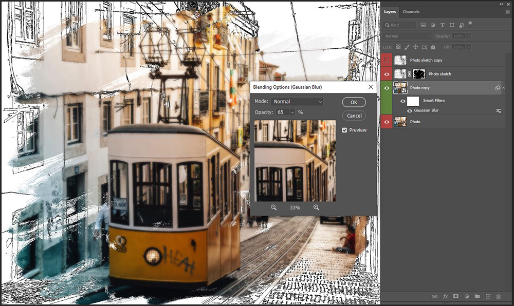 Smart Blur Your WaterColor Photo Edits