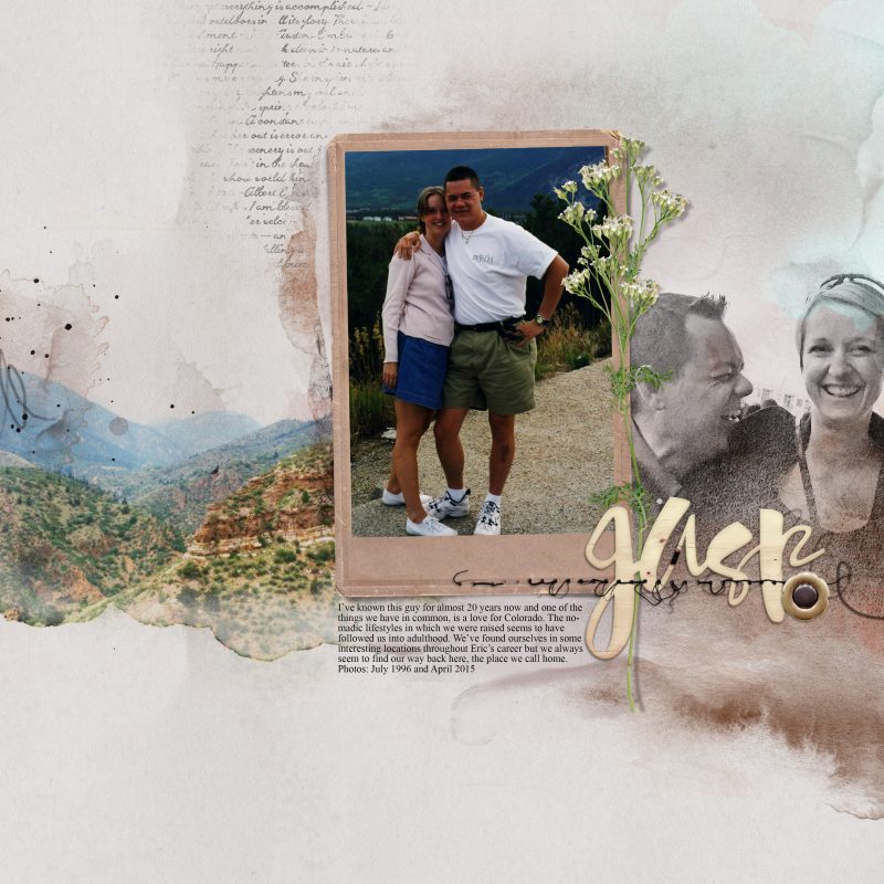 band design in digital scrapbooking