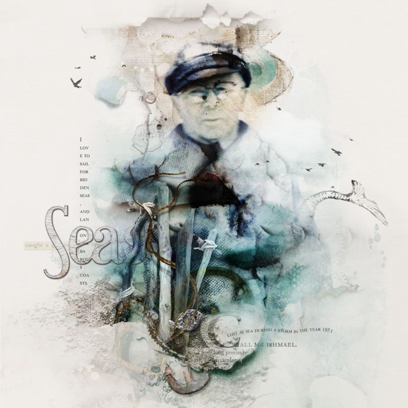 band design in digital scrapbooking