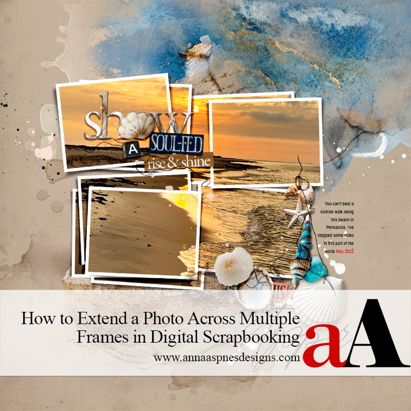 How to extend a photo across multiple frames