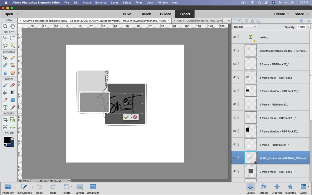 ddigital scrapbooking title frames