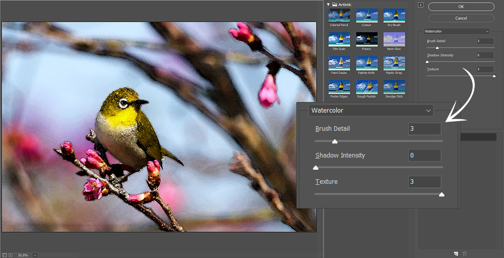 Artsy Sketch Effect Using Filter Gallery photo sketch effect Photoshop