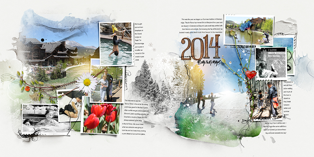 travel photo book digital scrapbooking