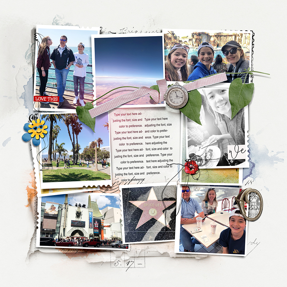 travel photo book digital scrapbooking