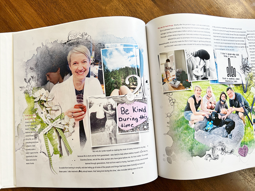 digital scrapbook photo book class