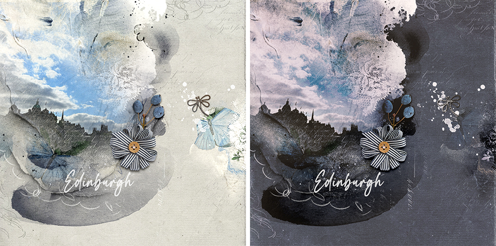 Adjustment Layers Digital Scrapbooking