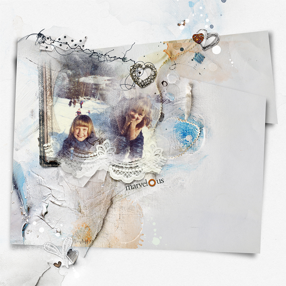 Digital Scrapbook Layout Design