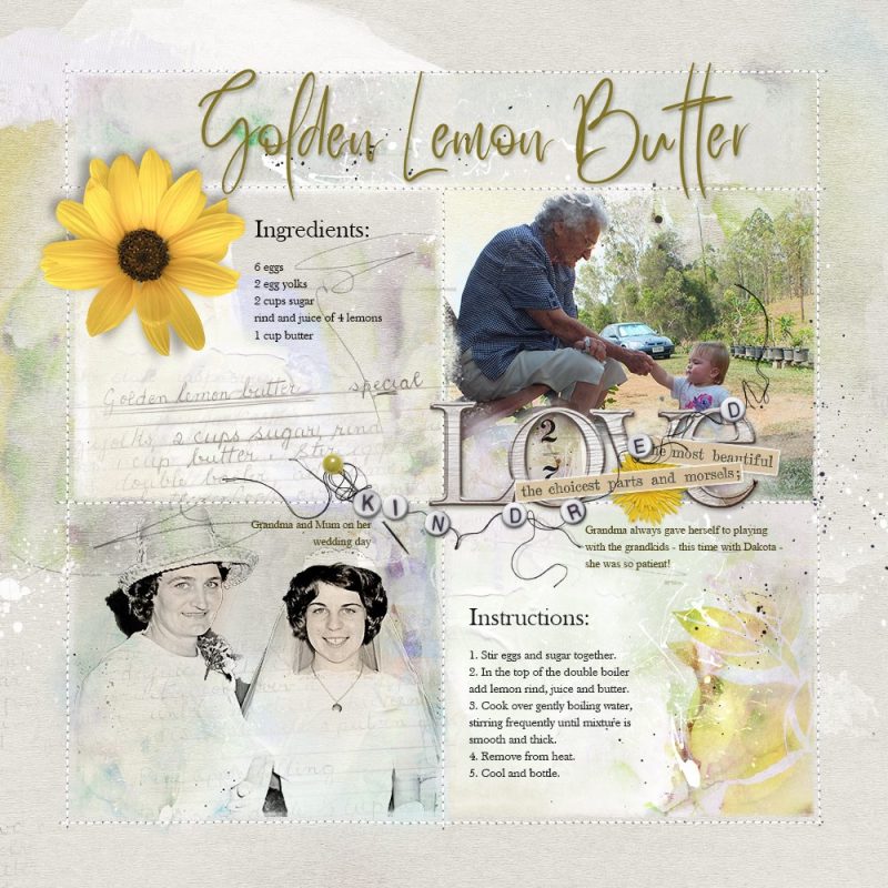 Family Recipe Digital Scrapbook