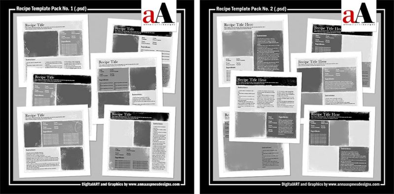 Family Recipe Digital Scrapbook