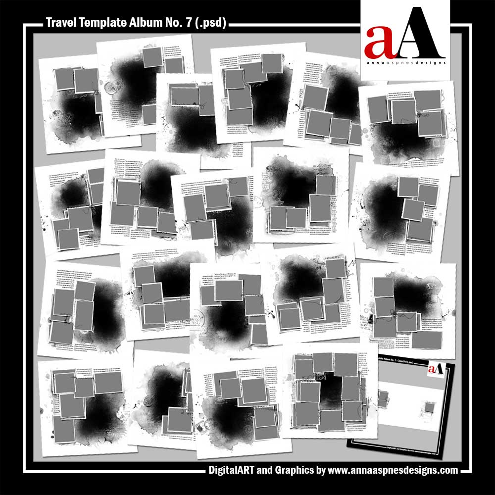 travel photo book digital scrapbooking