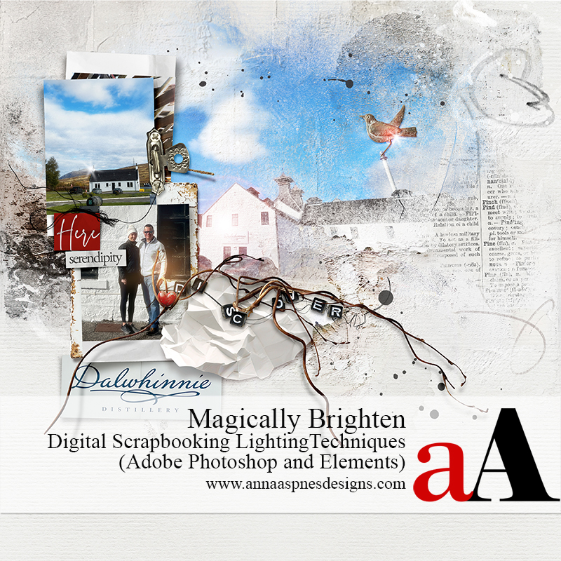 digital scrapbook lighting techniques