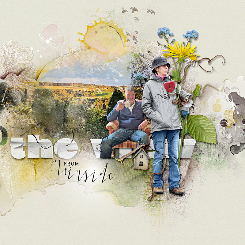 Layer Digital Scrapbook Elements