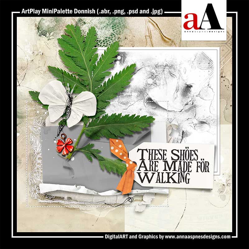 Best Digital Scrapbook Techniques ArtPlay MiniPalette Donnish