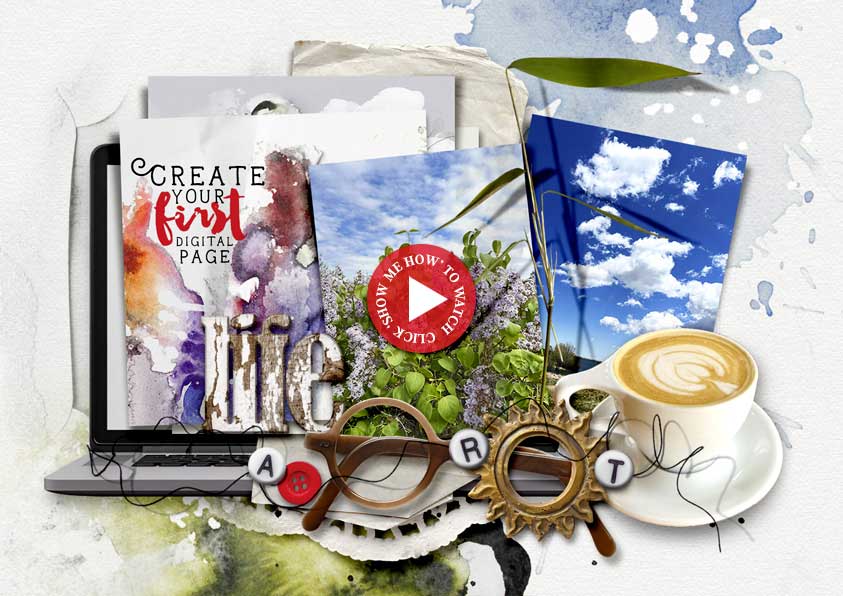 Anna Aspnes Get Started Digital Scrapbooking Video