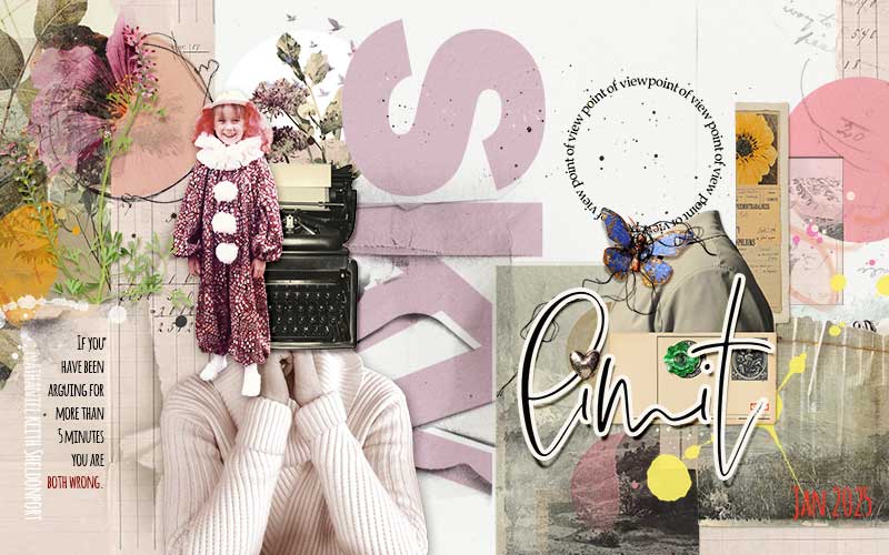 Organize digital photos creatively — digital collage examples