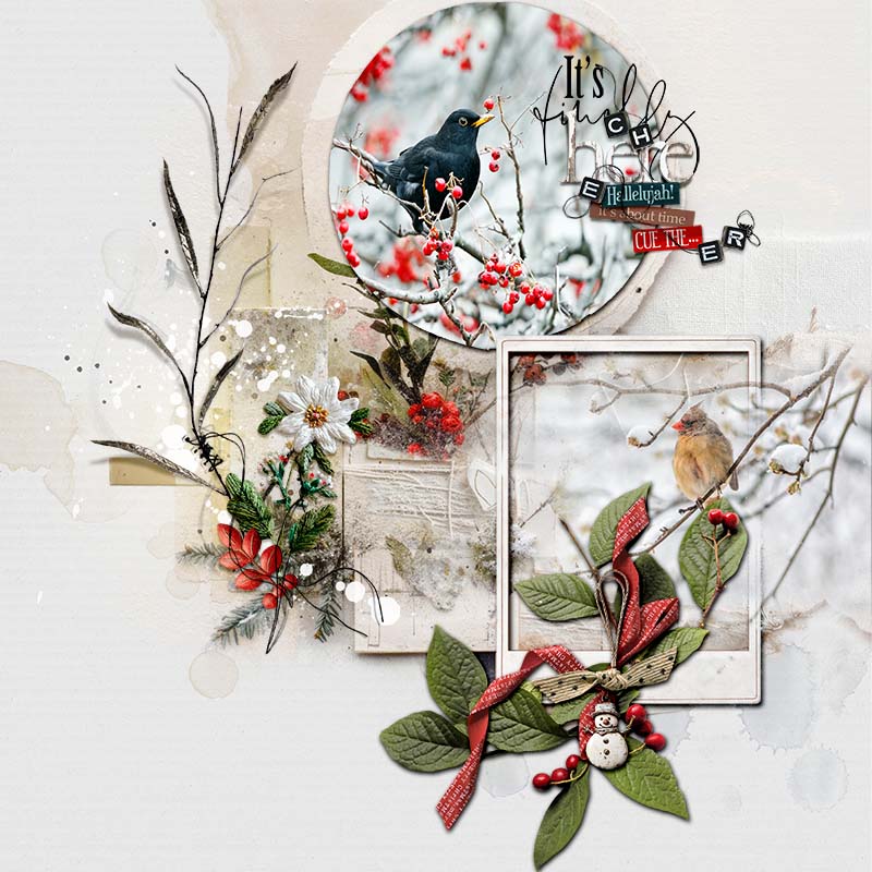 Easy Winter Digital Scrapbooking