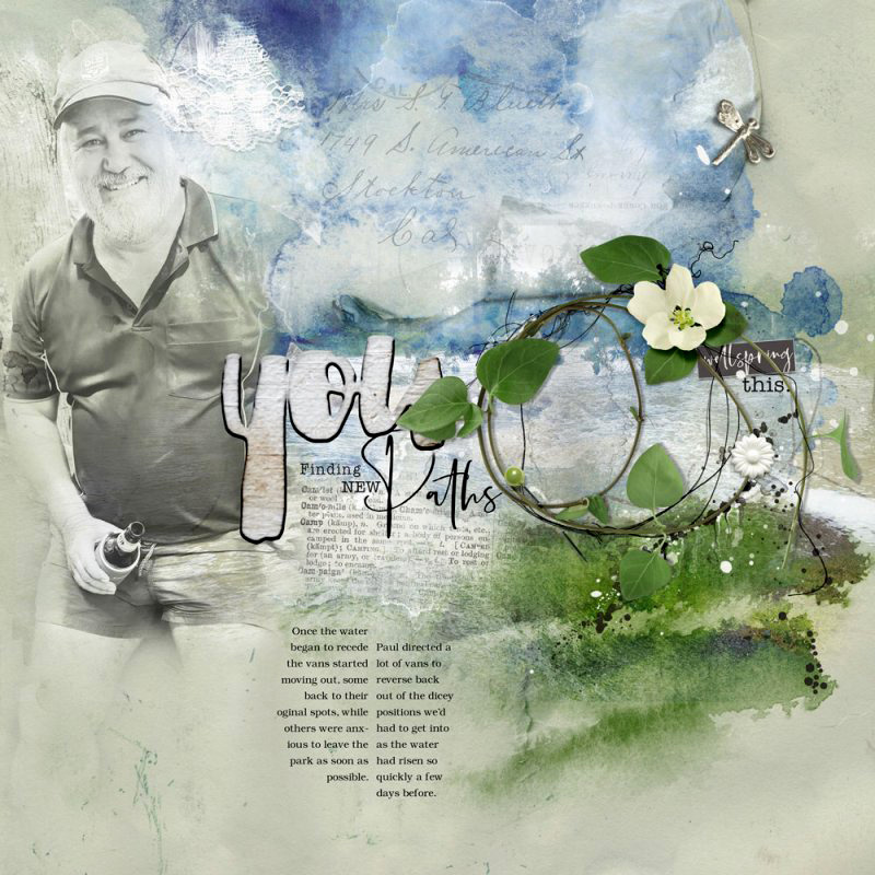 A finished digital scrapbook page saved and organized in two file formats