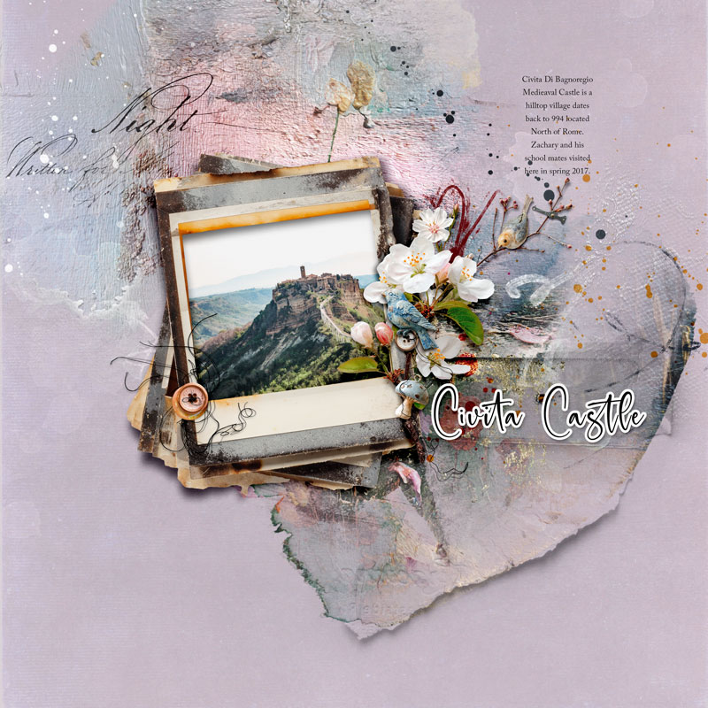 Realistic drop shadows in digital scrapbooking