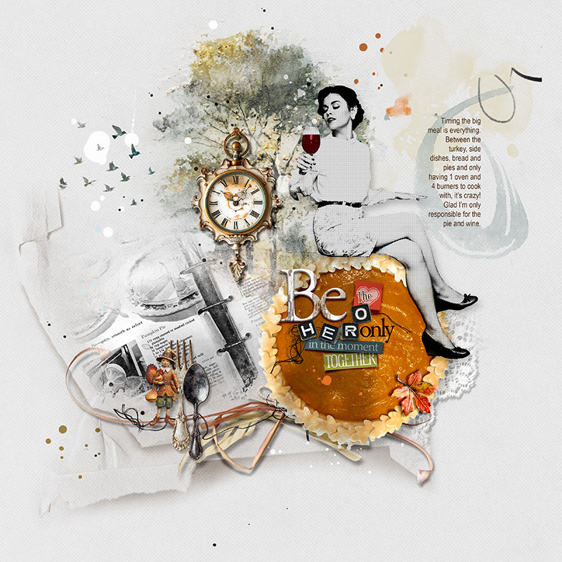 Realistic drop shadows on an ancestry digital scrapbooking page