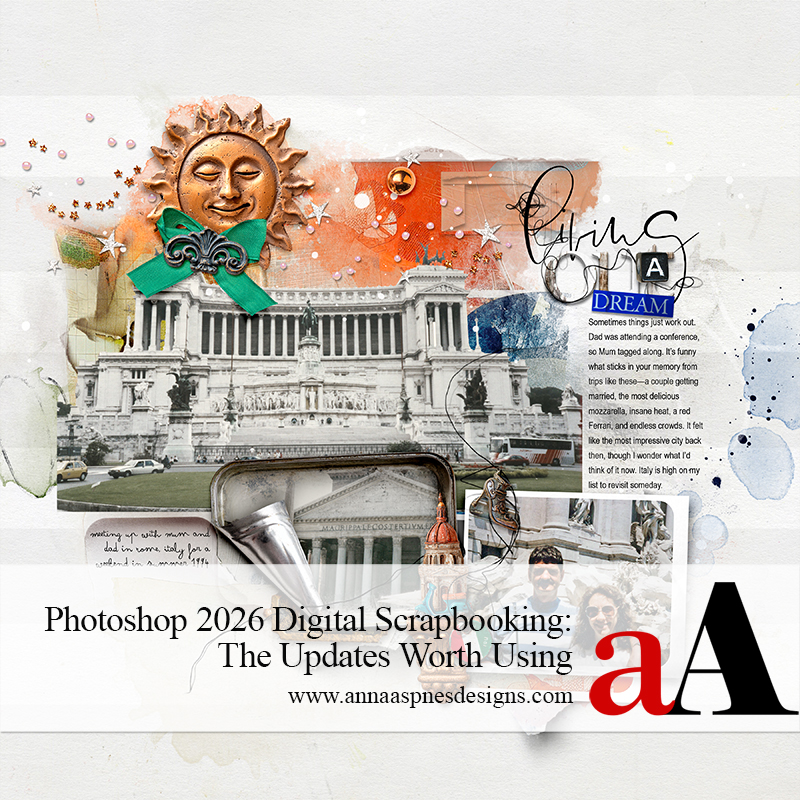Photoshop 2026 Digital Scrapbooking