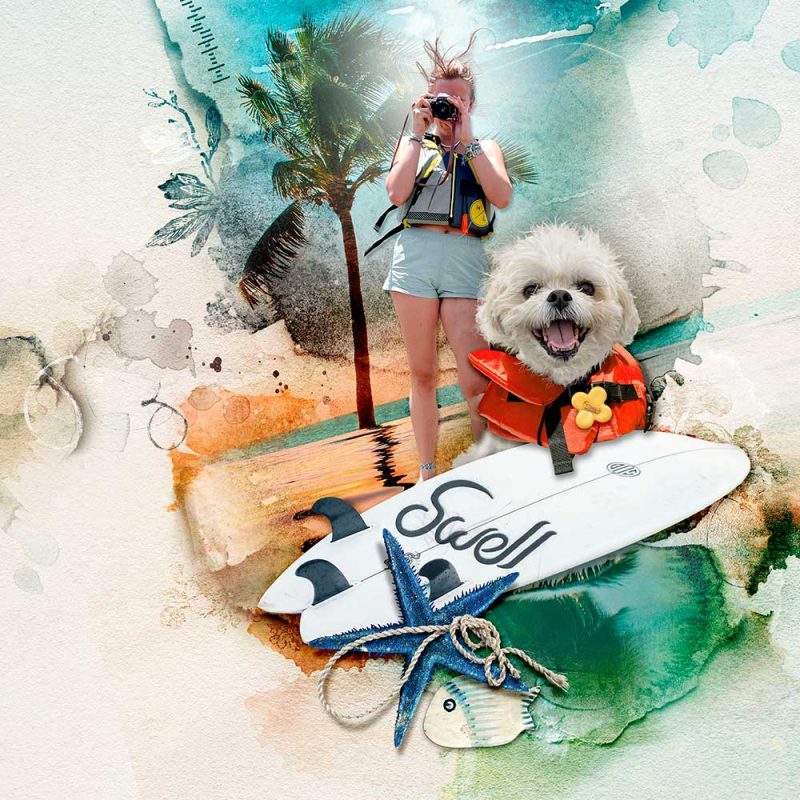 Extract photos in digital scrapbooking using Select Subject